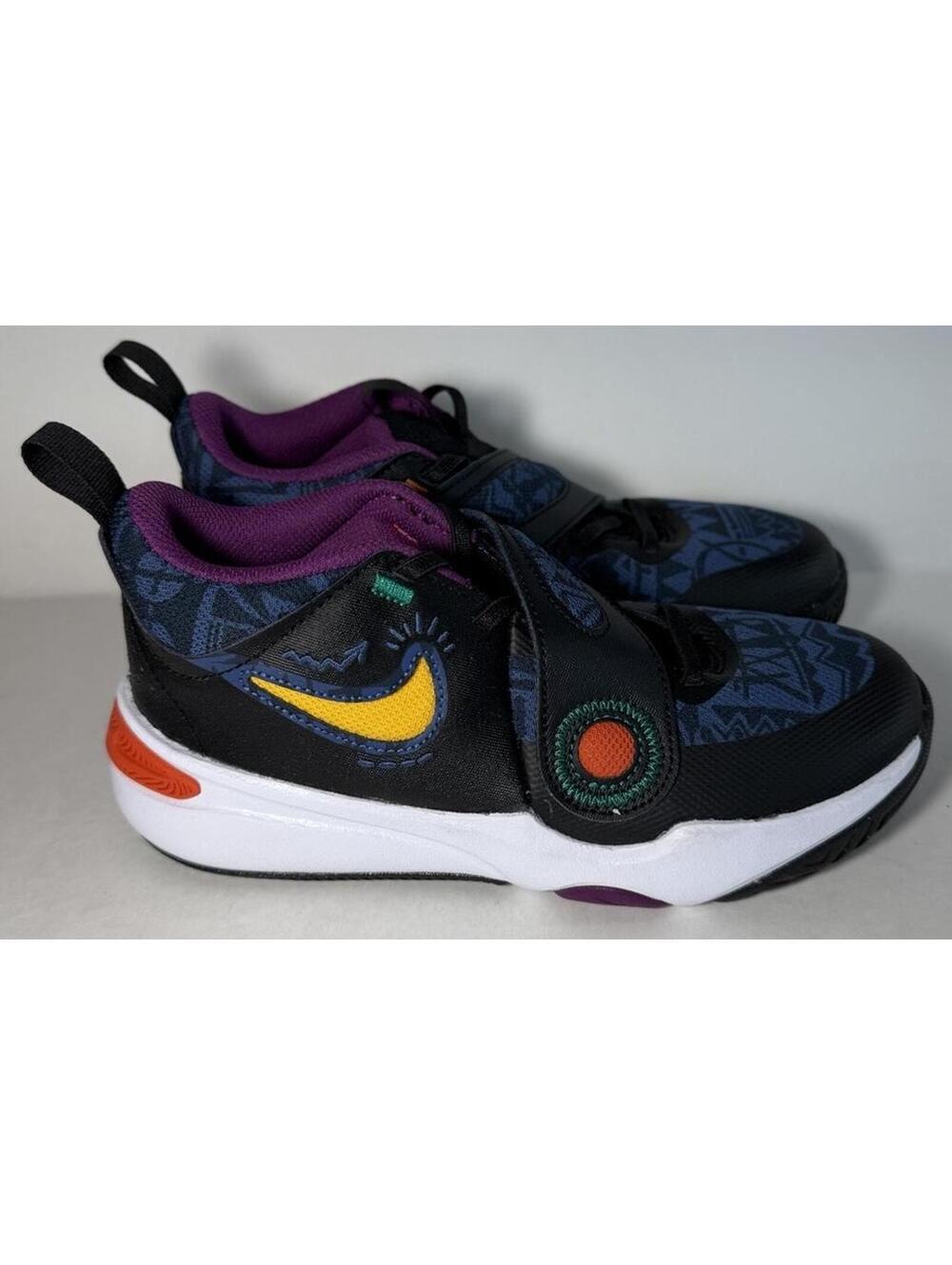 NIKE Team Hustle D 11 SE PS Shoes Black/University Gold